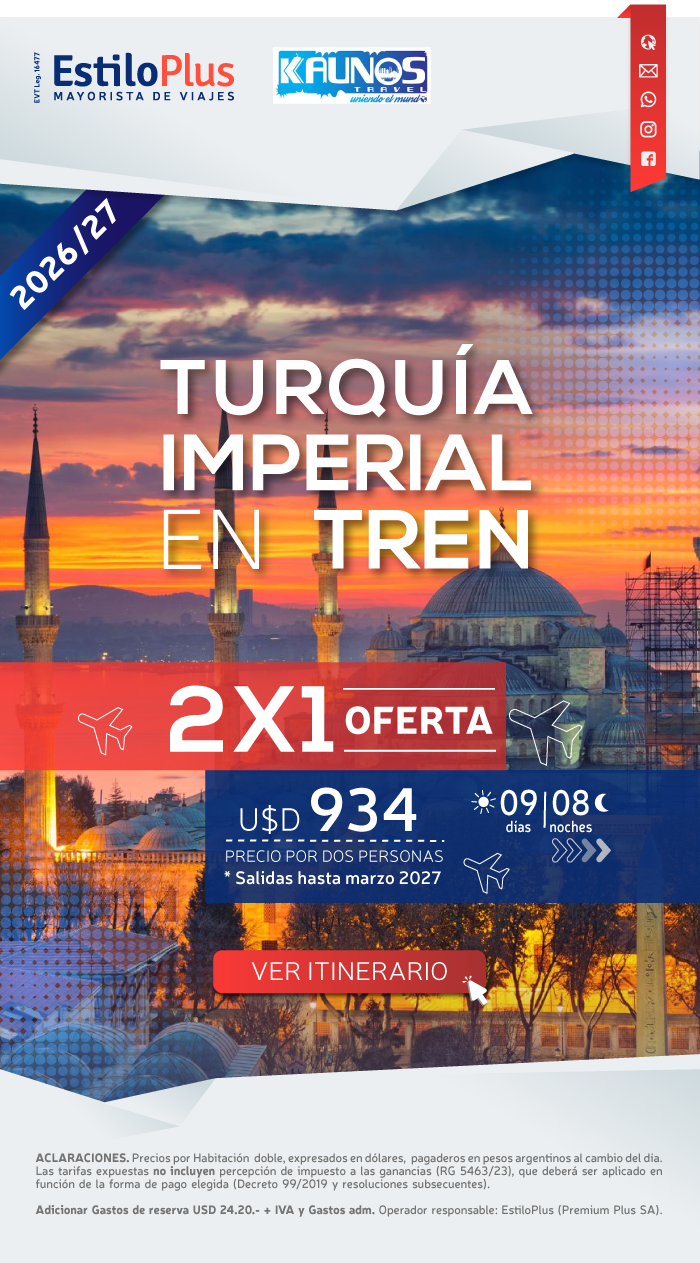 Turquía en oferta con Mapaplus. Desde 375 dólares por pasajero en base doble. Salidas 8 y 15 de Enero, 5 y 26 de Febrero. 12 y 19 de Marzo.